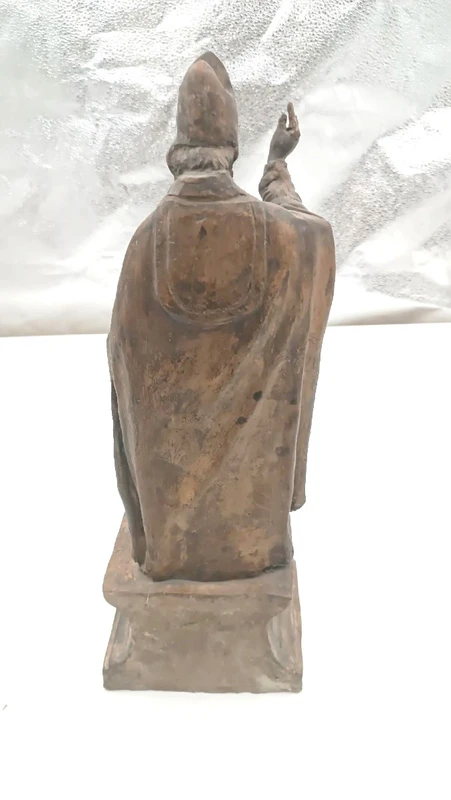 terracotta sculpture 18th century-Saint Petronius Emilian school (ITALY) h.42 cm