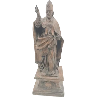 terracotta sculpture 18th century-Saint Petronius Emilian school (ITALY) h.42 cm