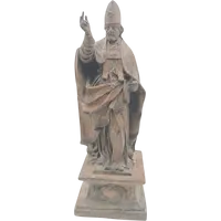 terracotta sculpture 18th century-Saint Petronius Emilian school (ITALY) h.42 cm