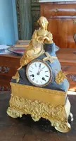 Antique mercury gilt bronze Napoleon III° table clock - France