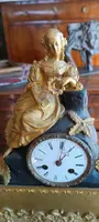 Antique mercury gilt bronze Napoleon III° table clock - France