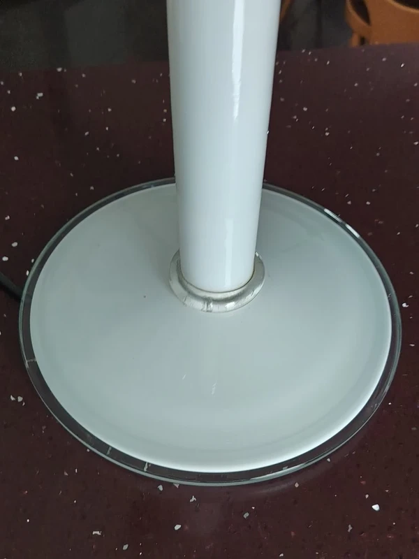 rara e grande  lampada da tavolo   in vetro di  Murano , fine anni 70 , design stile mazzega/Na