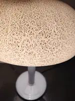 rara e grande  lampada da tavolo   in vetro di  Murano , fine anni 70 , design stile mazzega/Na