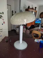 rara e grande  lampada da tavolo   in vetro di  Murano , fine anni 70 , design stile mazzega/Na