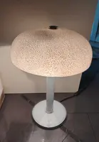 rara e grande  lampada da tavolo   in vetro di  Murano , fine anni 70 , design stile mazzega/Na
