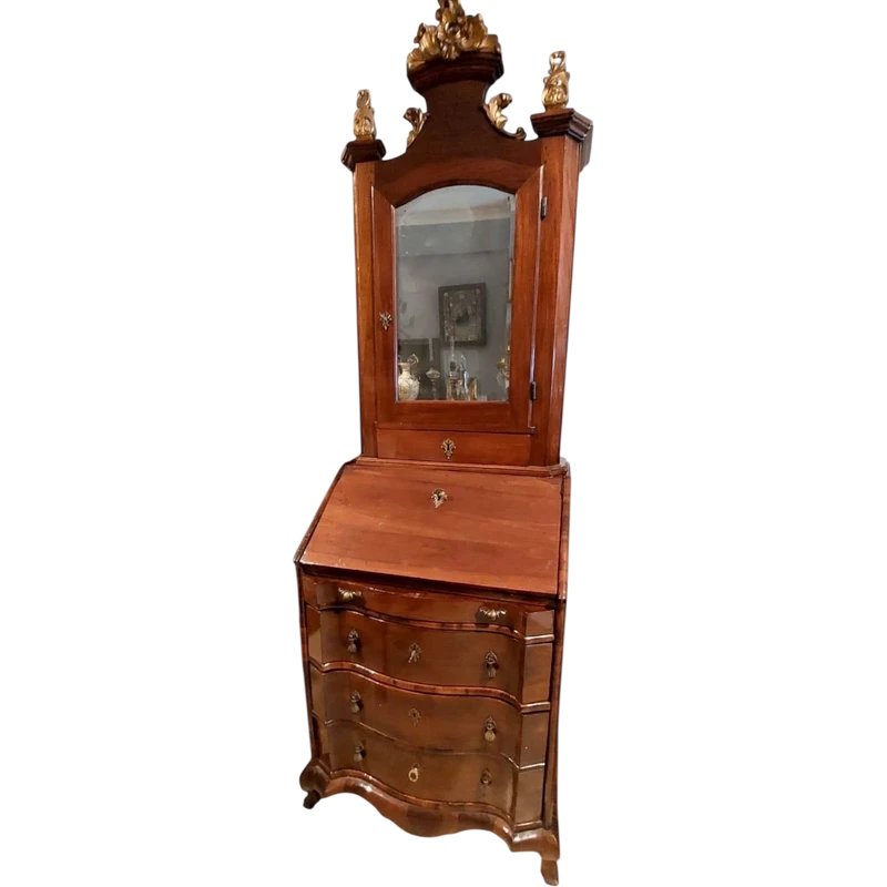 Small walnut trumoe 18th century L.72 CM