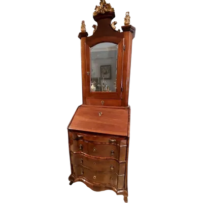 Small walnut trumoe 18th century L.72 CM