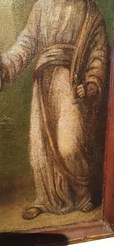 Peinture sur panneau , Ancienne icône St. Pierre et Paul