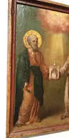 Peinture sur panneau , Ancienne icône St. Pierre et Paul