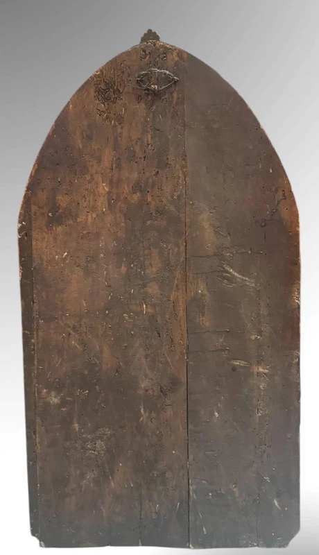 JONI I.F. - Madonna and Child with Angels, Tempera on Board Gold Background