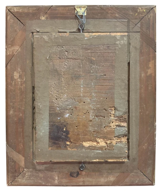 Portrait of a young noblewoman in profile - Oil painting on panel