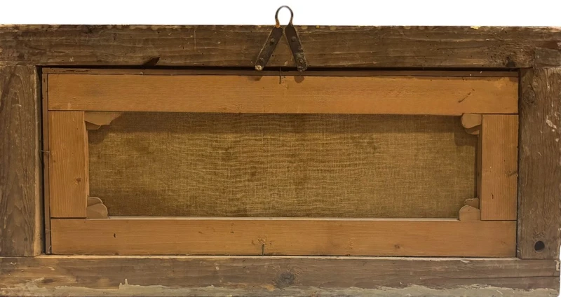 Pendentif de peintures anciennes à l'huile sur toile "Scènes allégoriques/mythologiques