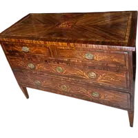 COMMODE NÉOCLASSIQUE MARQUETÉE LUIGI XVI