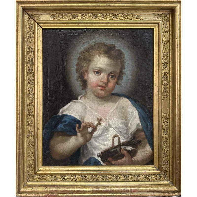 JESUS L'ENFANT peint sur toile - Giuseppe Angeli