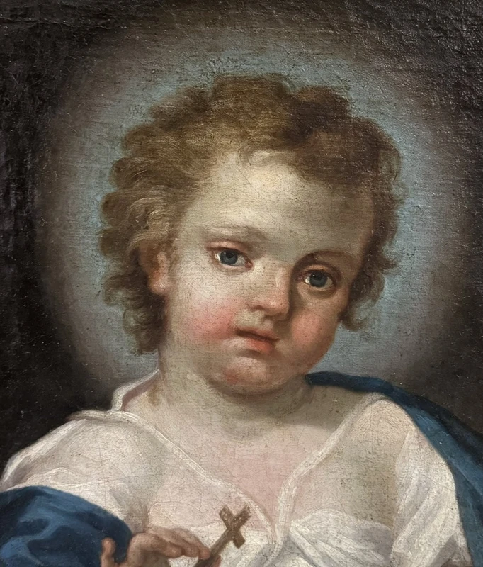 JESUS L'ENFANT peint sur toile - Giuseppe Angeli