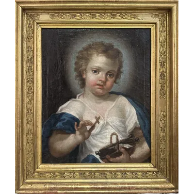JESUS L'ENFANT peint sur toile - Giuseppe Angeli