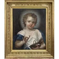 JESUS L'ENFANT peint sur toile - Giuseppe Angeli
