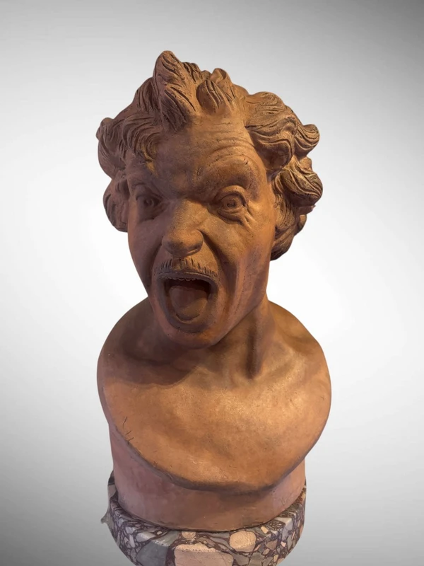 Buste en terre cuite "Anima Dannata" de Gian Lorenzo Bernini