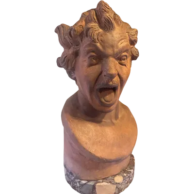 Buste en terre cuite "Anima Dannata" de Gian Lorenzo Bernini