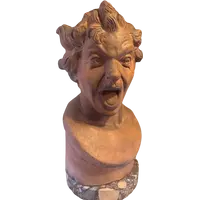 Buste en terre cuite "Anima Dannata" de Gian Lorenzo Bernini