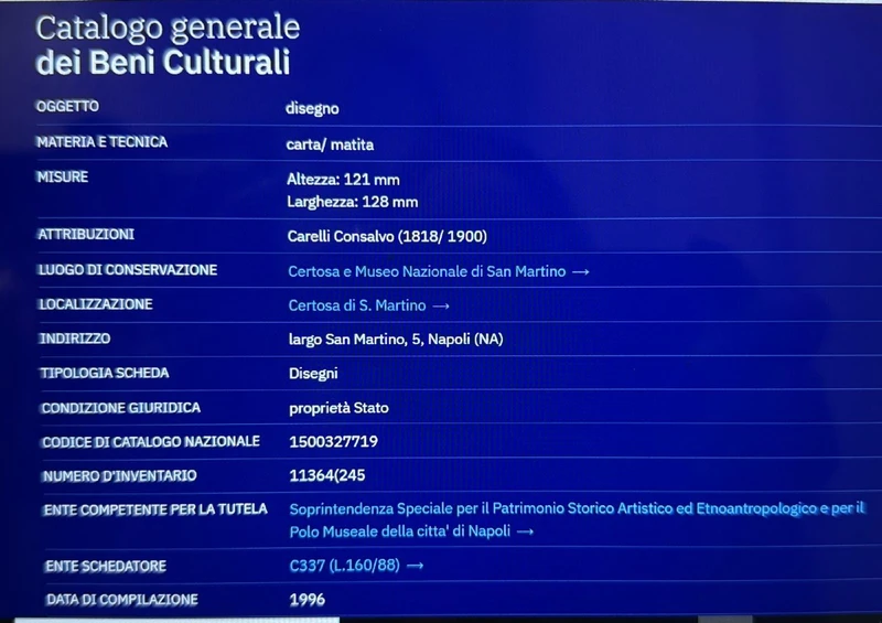 CONSALVO CARELLI 'GOAT GRAZING' PEINTURE SUR TOILE