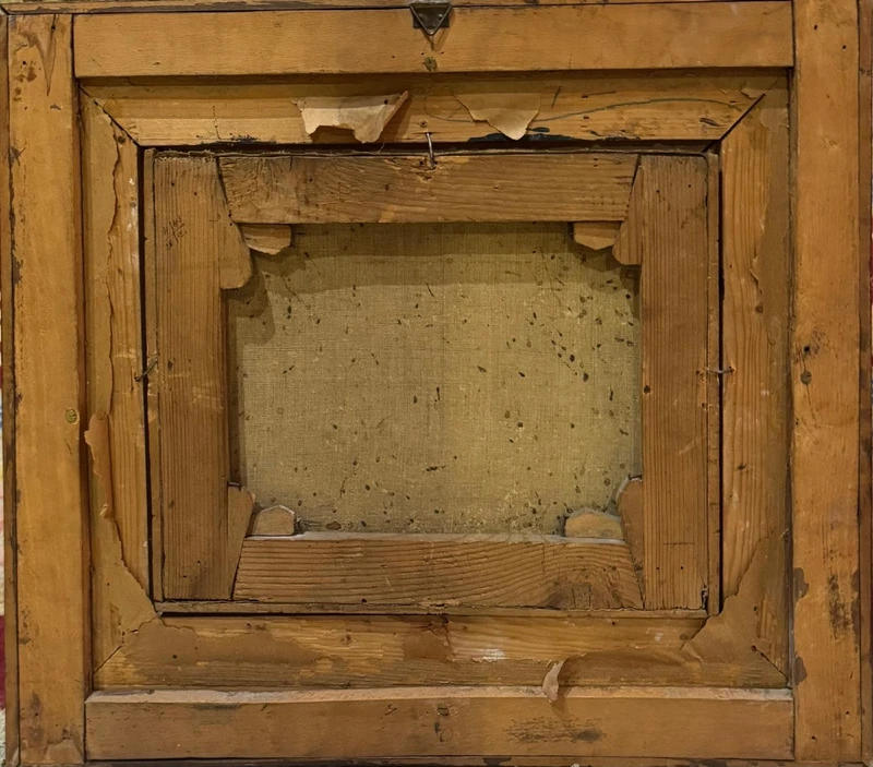 CONSALVO CARELLI 'GOAT GRAZING' PEINTURE SUR TOILE