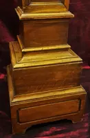 Carved walnut column