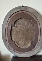 Oil painting on canvas ,Italian school,Madonna and Child on flower garland-seventeenth century