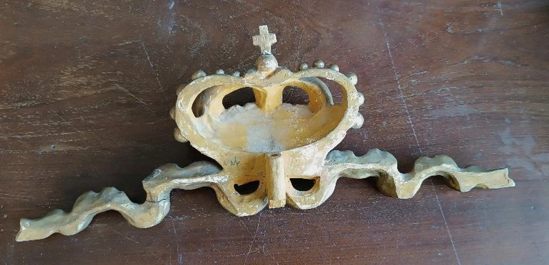 Antique gilded wooden frieze ,Tuscan 18th century