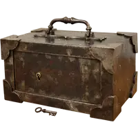 Coffre-fort de voyage ancien