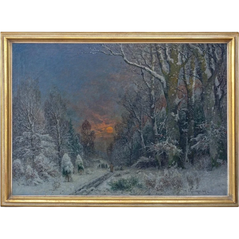 Paesaggio Notturno con Neve