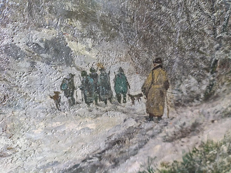 Paesaggio Notturno con Neve