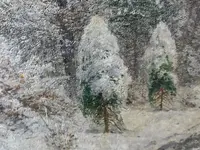 Paesaggio Notturno con Neve