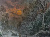 Paesaggio Notturno con Neve