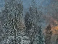 Paesaggio Notturno con Neve