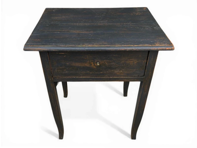 Table basse en sapin des Alpes vers 1850