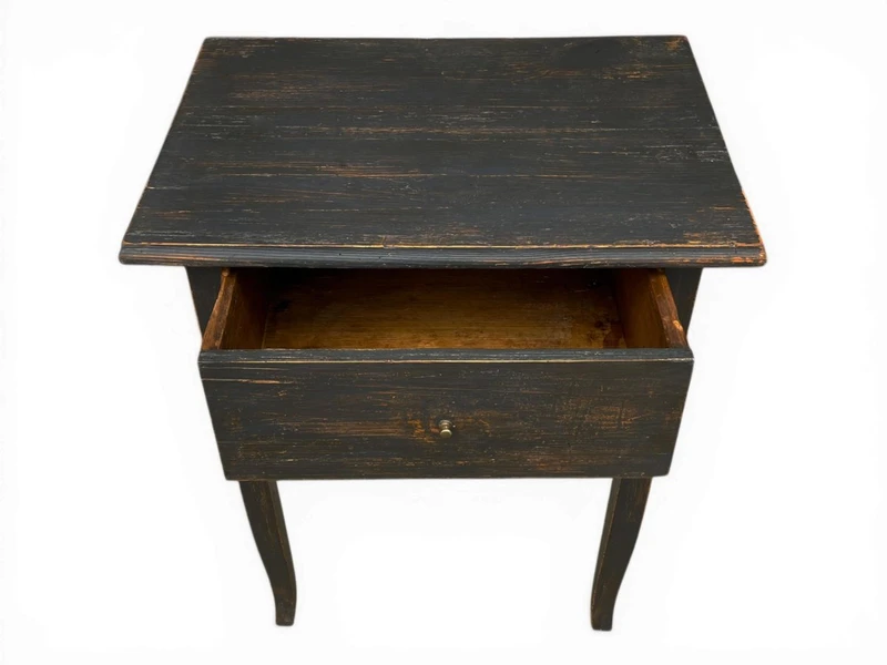 Table basse en sapin des Alpes vers 1850