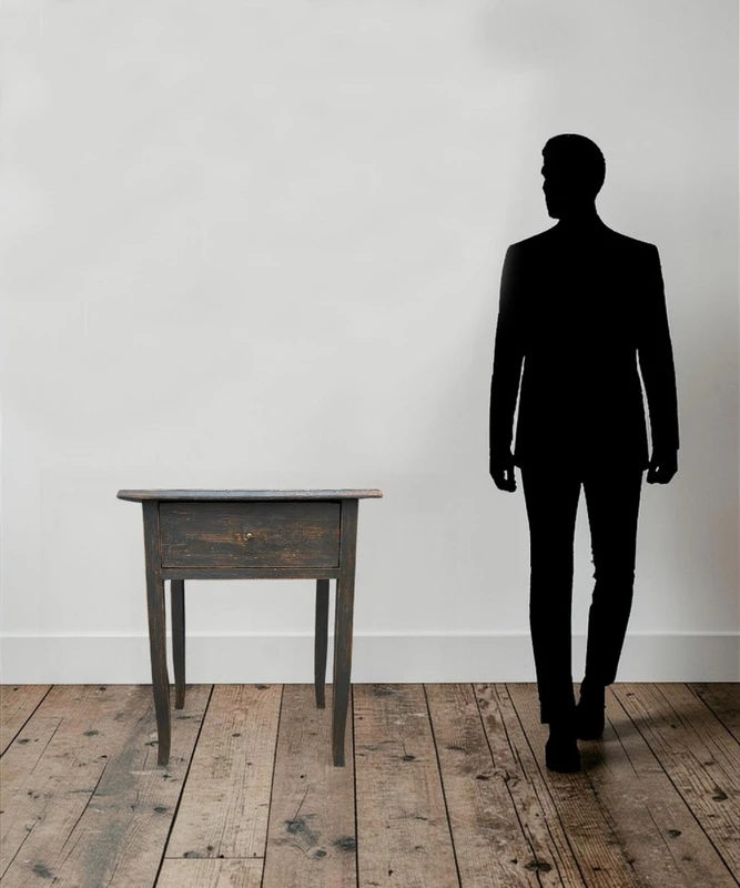 Table basse en sapin des Alpes vers 1850