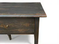 Table basse en sapin des Alpes vers 1850