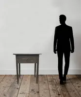 Table basse en sapin des Alpes vers 1850