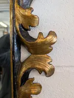 Pair of Tuscan mirrors in gilt and ebonized wood, 18th century