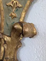 Pair Genovese Louis XVI Lacquered and Gilded Mensole XVIII Century