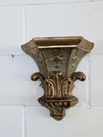 Pair Genovese Louis XVI Lacquered and Gilded Mensole XVIII Century