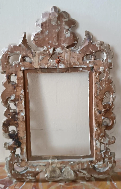 Antica cornice legno dorato XVIII secolo