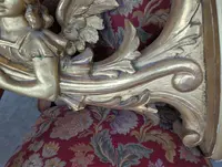 Coppia angeli portacero da muro legno dorato XIX secolo