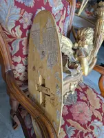 Coppia angeli portacero da muro legno dorato XIX secolo