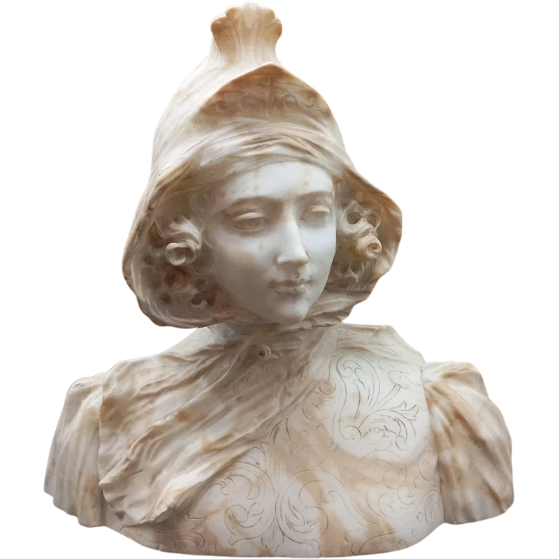 MEZZOBUSTO DI GIOVANE DONNA DELLA FINE DEL XIX SECOLO