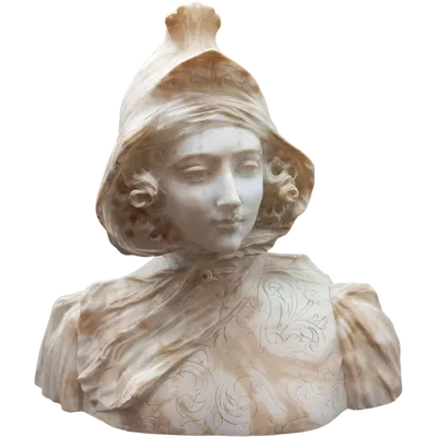 MEZZOBUST OF A YOUNG WOMAN FROM THE LATE XIX CENTURY