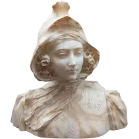 MEZZOBUSTO DI GIOVANE DONNA DELLA FINE DEL XIX SECOLO