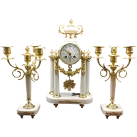 OROLOGIO A PENDOLO IN BRONZO DORATO E MARMO DELLA SECONDA META' DEL XIX SECOLO